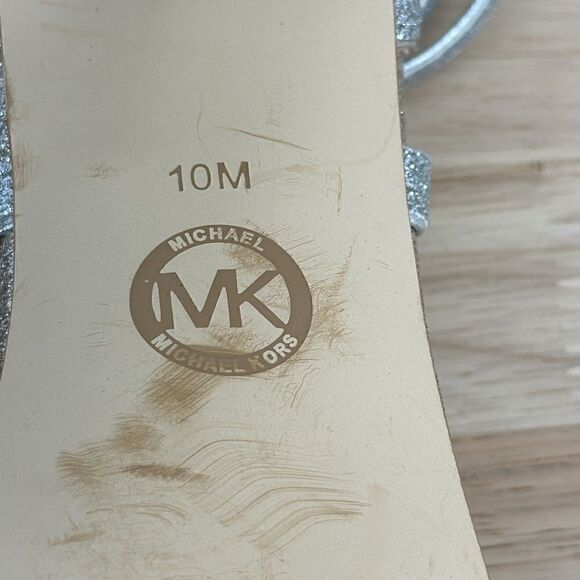 Michael Kors Astrid Stiletto Dress Heels- Two Tone Silver Pale Gold- Size 10M - Picture 6 of 8